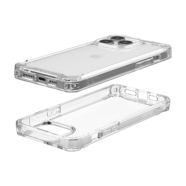 URBAN ARMOR GEAR Backcover Plyo (iPhone 15 Pro Max, Ohne Motiv, Transparent, Weiss)