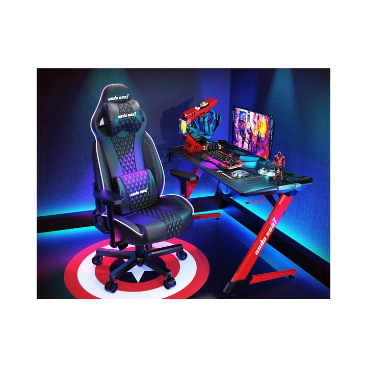 ANDA SEAT Gaming Stuhl Throne (Schwarz, Mehrfarbig)