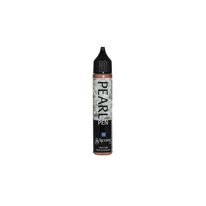 SCHJERNING Colore tessile Pearl Pen (28 ml, Marrone, Bronzo)