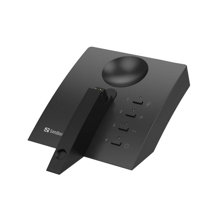 SANDBERG Casque micro de bureau Bluetooth Business Pro (In-Ear, Sans fil, Noir, Gris)