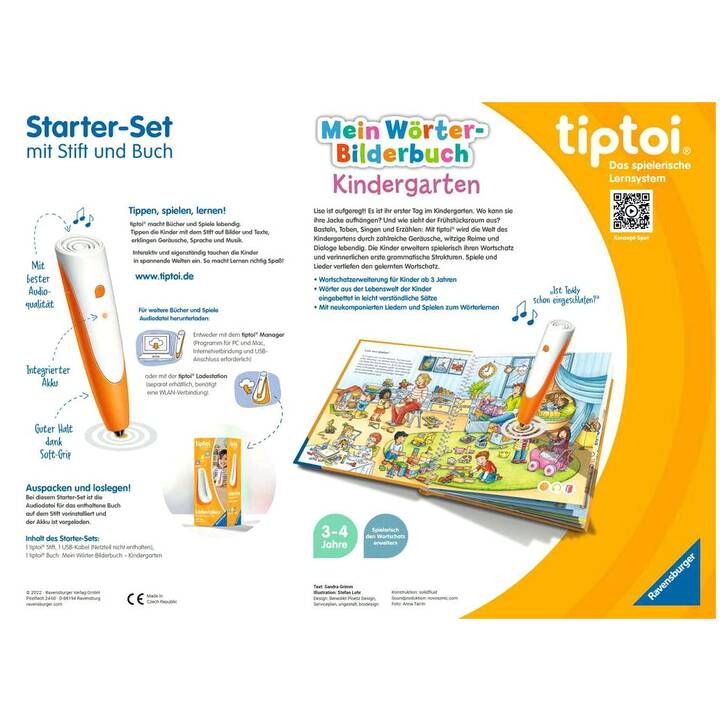 TIPTOI Stift und Wörter-Bilderbuch Kindergarten Set iniziale (DE)