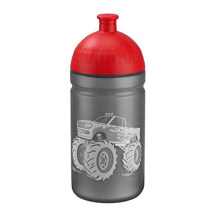 ISY Gourde Monster Truck Rocky (0.5 l, Gris, Rouge)