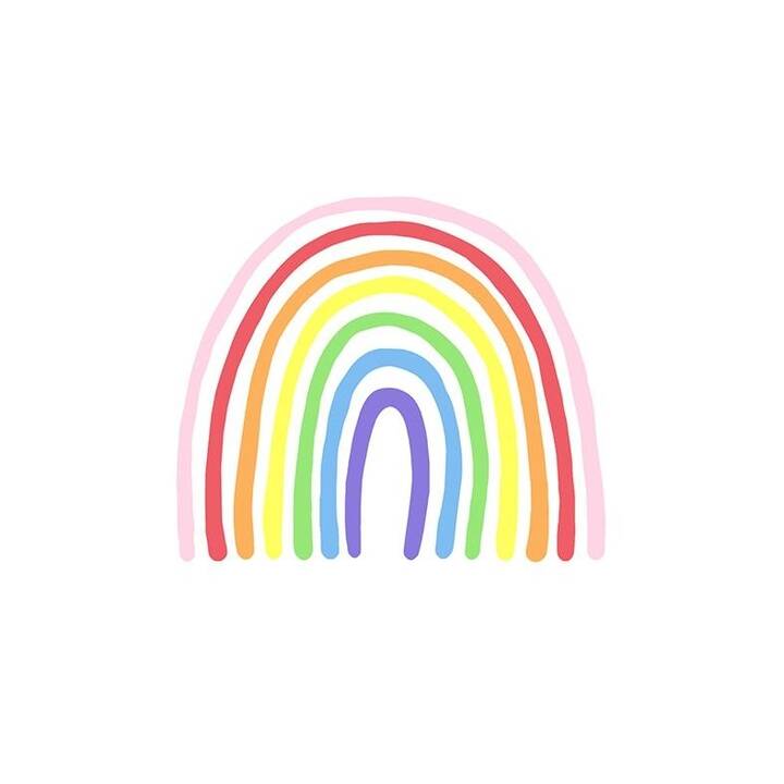 BRAUN + COMPANY Papierserviette Magic Rainbow (33 cm x 33 cm, 20 Stück)