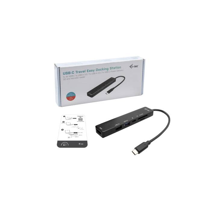 I-TEC Stazione d'aggancio Travel Easy Dock (HDMI, USB 2.0, USB 3.0, Orificio di carico USB)