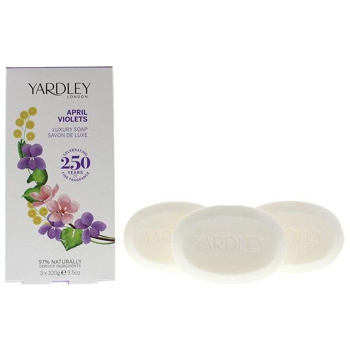 YARDLEY LONDON Sapone April Violets (3 x 100 g)