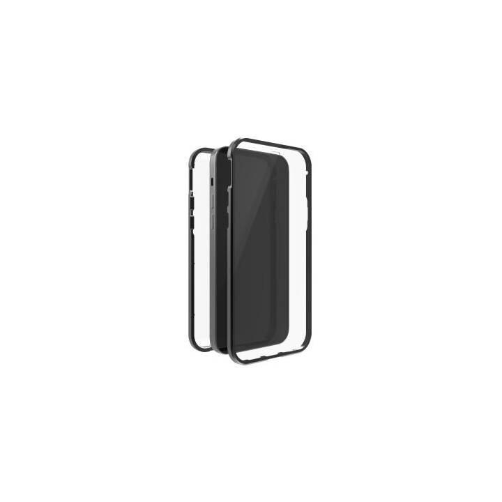 BLACK ROCK Hardcase 360° (iPhone 14 Pro, Einfarbig, Transparent, Schwarz)