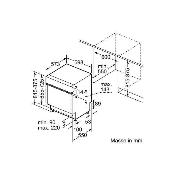 SIEMENS SN53ES17AH (Norma EU 60 cm, Inserire)