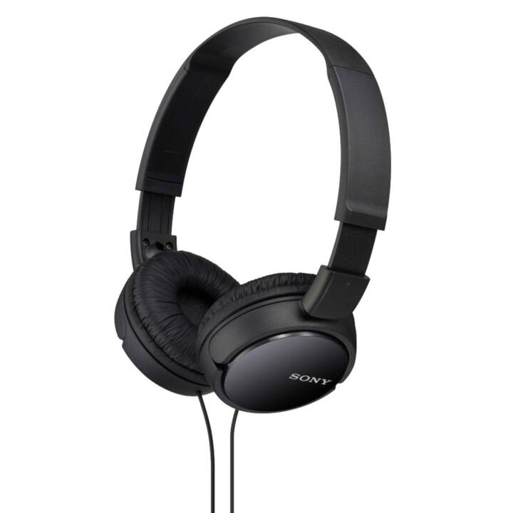 SONY MDR-ZX110AP Kopfhörer mit Mikrofon (On-Ear, Schwarz)