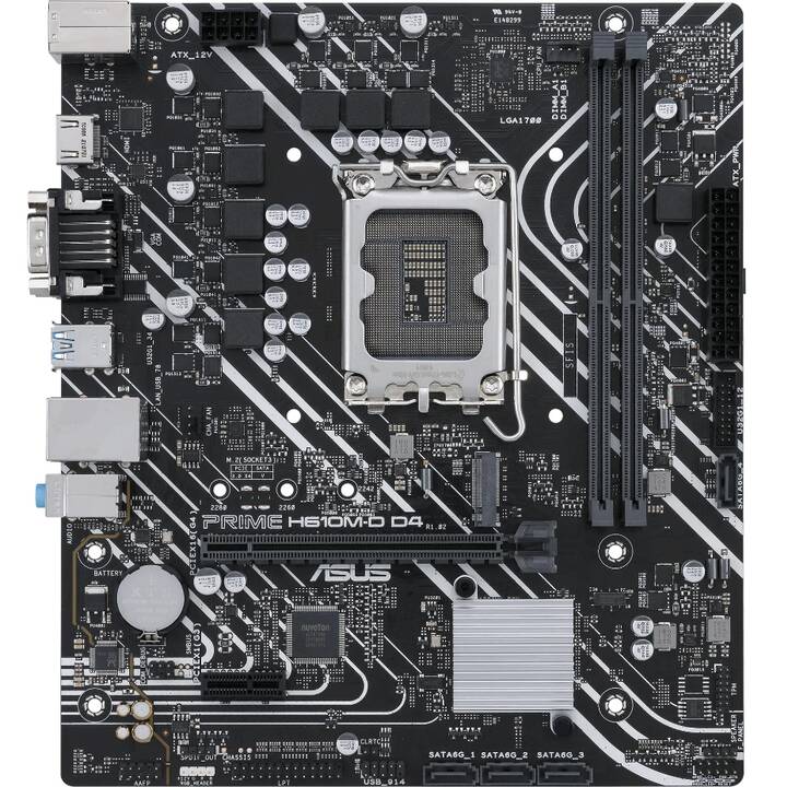 ASUS PRIME H610M-D D4 (LGA 1700, Intel H610, Micro ATX)