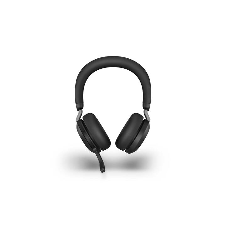 JABRA Office Headset Evolve2 75 Duo (On-Ear, Kabel und Kabellos, Schwarz)