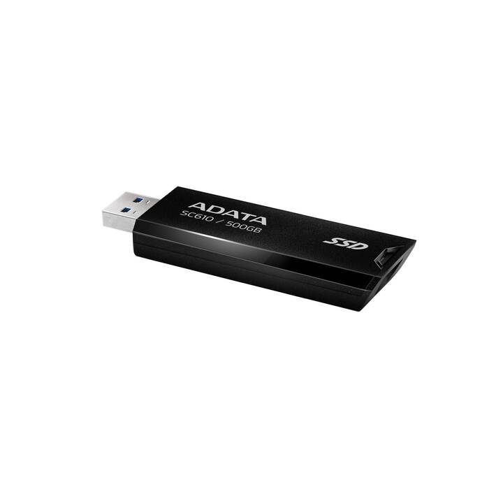 ADATA SC610 (USB Typ-A, 500 GB, Schwarz)