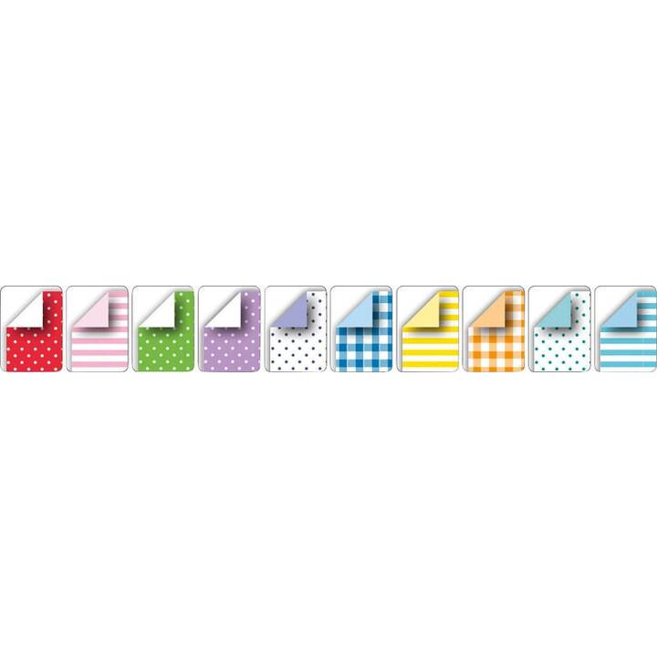 FOLIA Carta pieghevole Basics Intensiv (Multicolore, 50 pezzo)