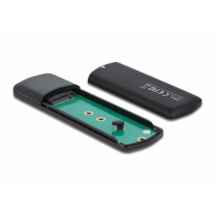 DELOCK USB 3.1 Gen2 für M.2 NVME & SATA SSD (Boîtiers de disque dur externe)