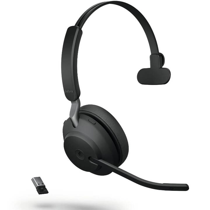 JABRA Office Headset Evolve2 65 (On-Ear, Kabellos, Schwarz)