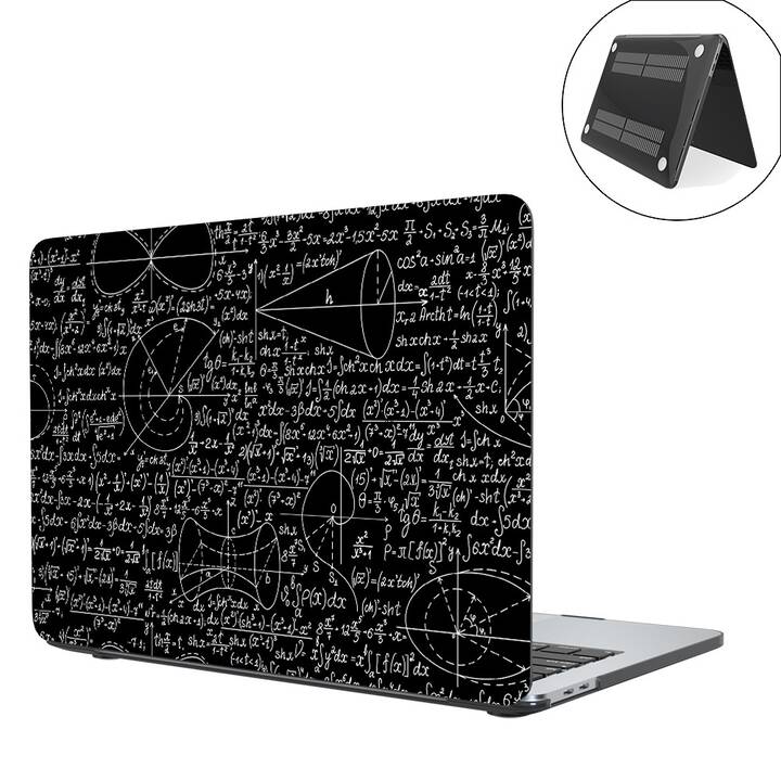 EG coque pour MacBook Air 13" (puce Apple M1) (2020) - noir - mathématiques