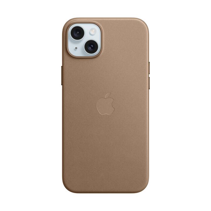 APPLE Backcover Fine Woven (iPhone 15 Plus, Braun)
