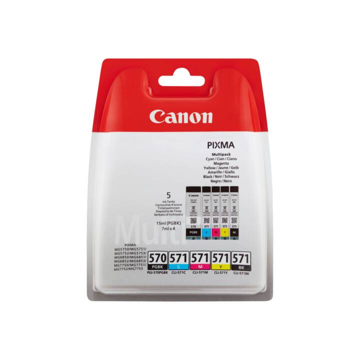 CANON PGI-570/CLI-571 (Gelb, Schwarz, Magenta, Cyan, Multipack)