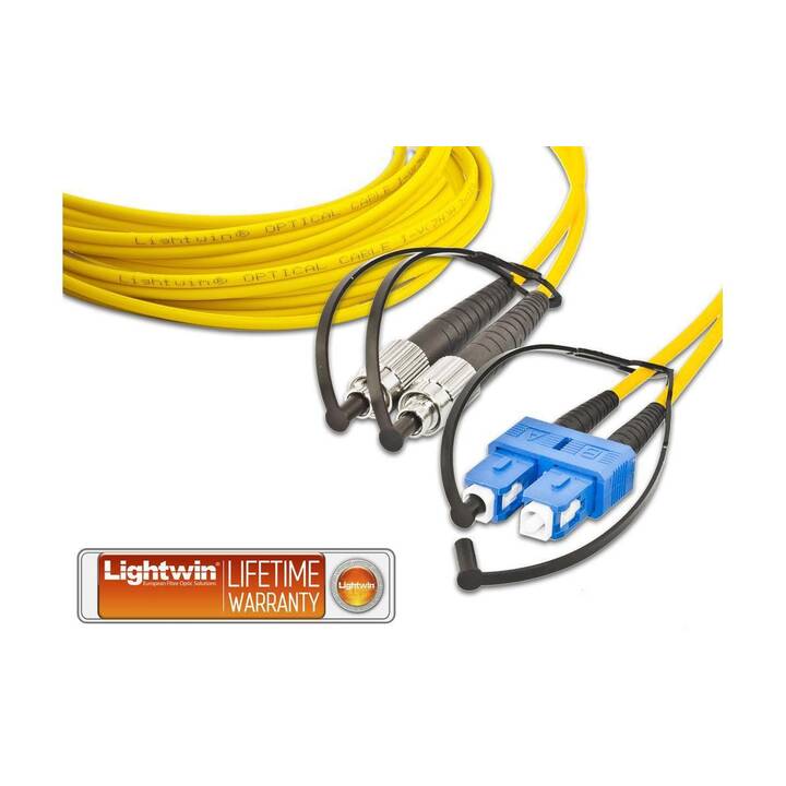 LIGHTWIN Netzwerkkabel (FC-Duplex, SC Single-Modus, 1 m)