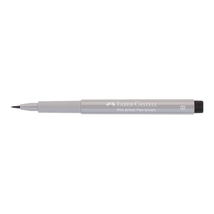 FABER-CASTELL Pitt Artist Pen Brush Crayon encre (Gris chaud, 1 pièce)