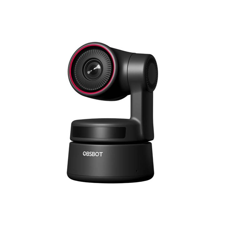 OBSBOT Tiny 4K PTZ Webcam (3840 x 2160, Schwarz)