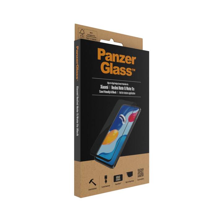 PANZERGLASS Displayschutzglas Case Friendly (Xiaomi Redmi Note 11, Redmi Note 11s, 1 Stück)