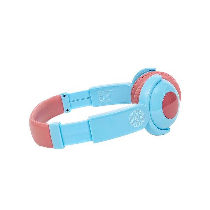 OUR PURE PLANET On-Ear Cuffie per bambini (PNC, Bluetooth 5.0, Nero, Blu)