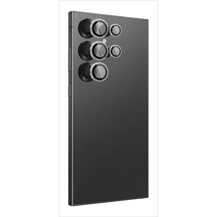 Protection Objectif Caméra S25 Ultra - Verre Trempé + Alliage Aluminium - 3 Pièces - 9