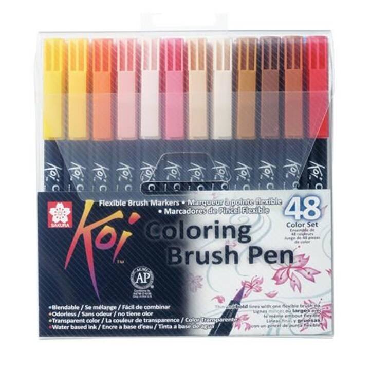 SAKURA Koi Crayon feutre (Multicolore, 48 pièce)