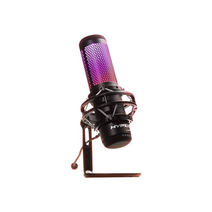 HYPERX QuadCast S Microphone de table (Gris, Noir)