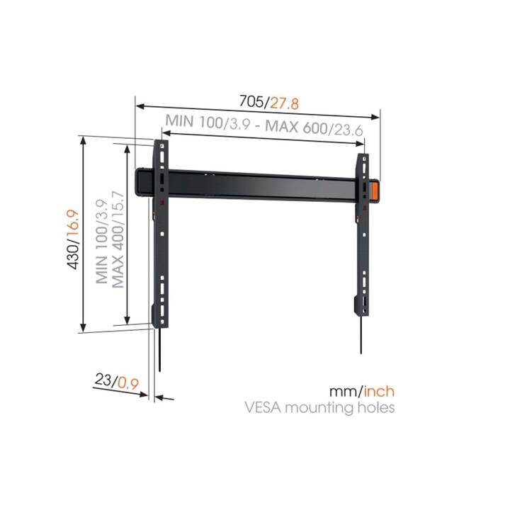 VOGEL'S Supporto a muro per TV Wall-3305B (40" – 100")