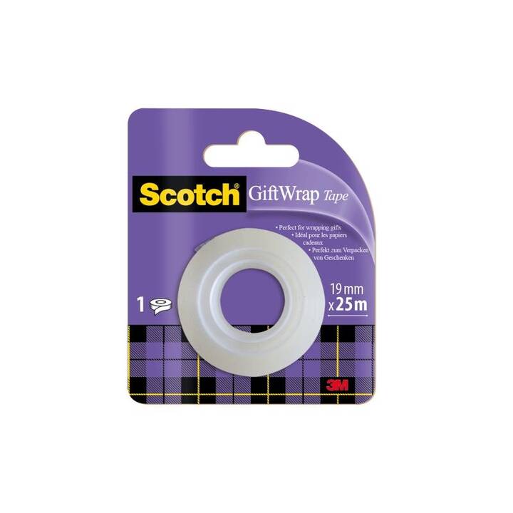 SCOTCH Ruban adhésif de bureau Scotch (19 mm x 25 m, 1 pièce)