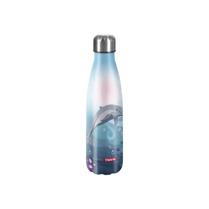 XANADOO Bottiglia per bambini Dolphin Pippa (0.5 l, Blu)