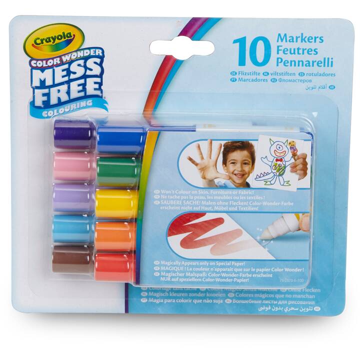 CRAYOLA Crayon feutre (Multicolore, 10 pièce)