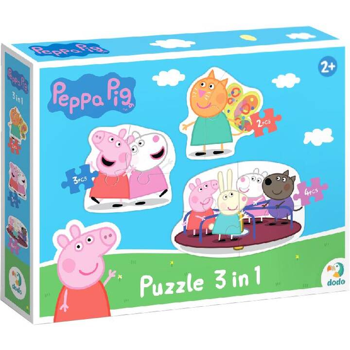 DODO Peppa Pig 3in1 Puzzle (9 pezzo)