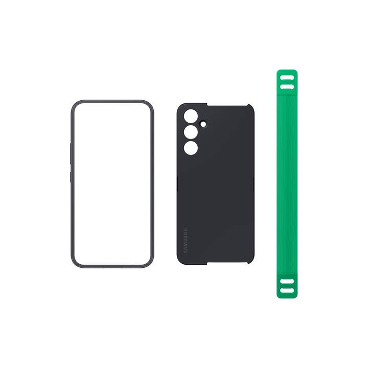 SAMSUNG Backcover Haze Grip Case (Galaxy A54 5G, Schwarz, Grün)