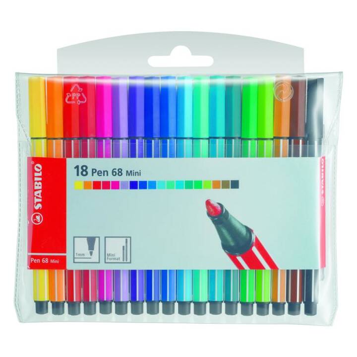 STABILO Crayon feutre (Multicolore, 40 pièce)