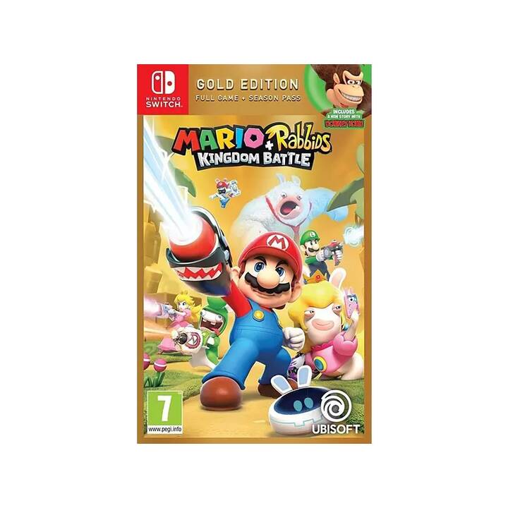 READY2GAMING Mario + Rabbids: Kingdom Battle Gold Edition Controller (Nero)