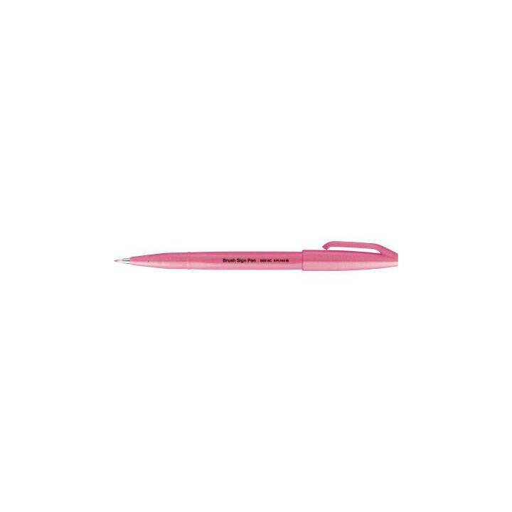 PENTEL Brush Sign Filzstift (Pink, 1 Stück)