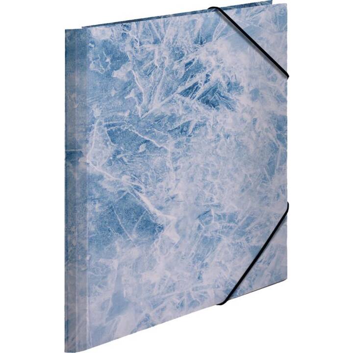 HERMA Cartellina con elastico Ice (Blu, A4, 1 pezzo)