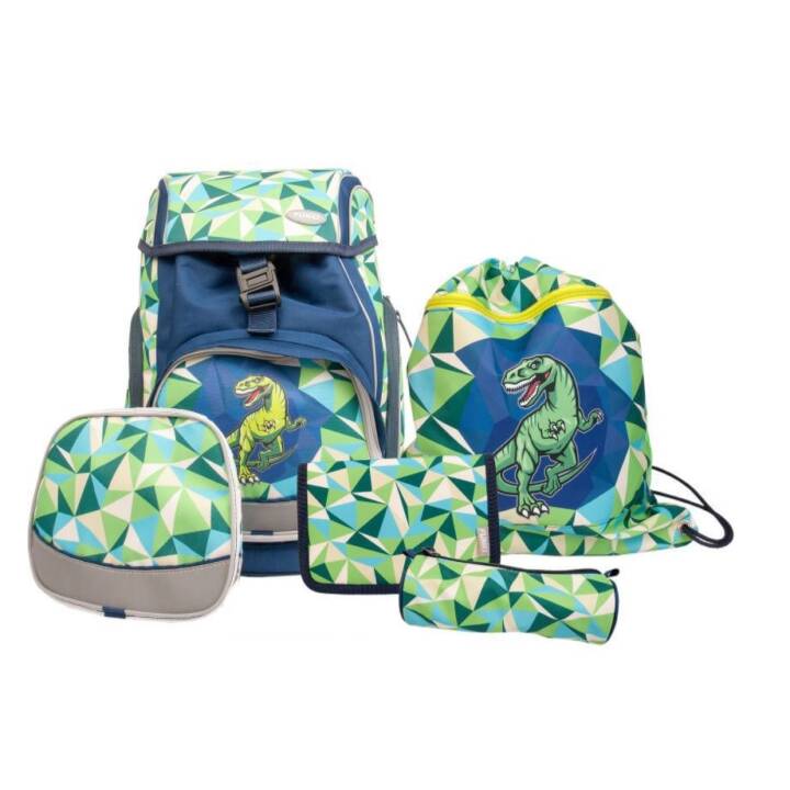 FUNKI Set di borse Flexy-Bag Dinosaur (15 l, Verde, Blu)
