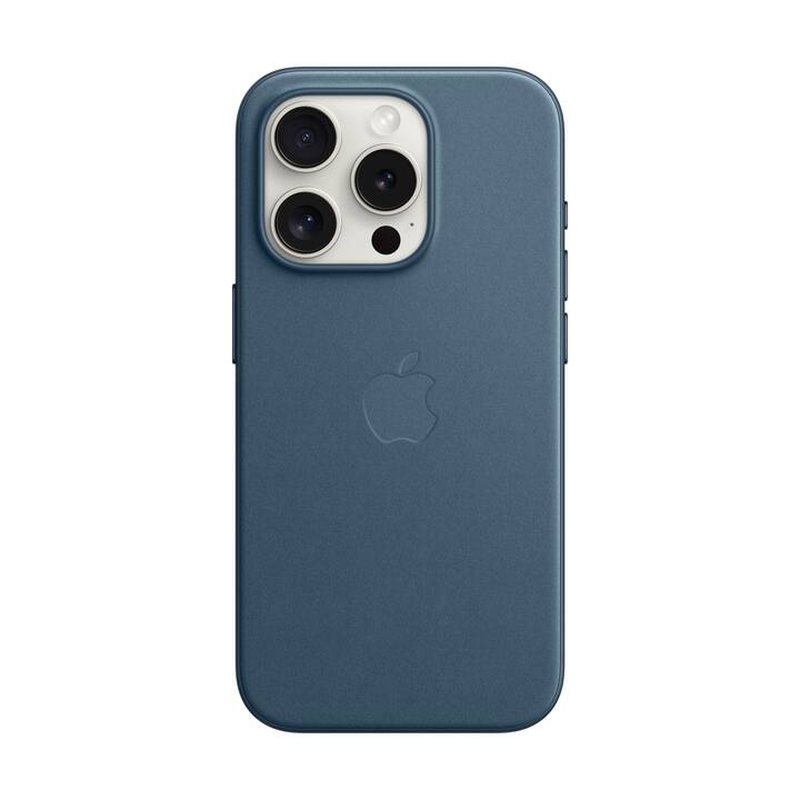 APPLE Backcover Fine Woven (iPhone 15 Pro, Bleu)