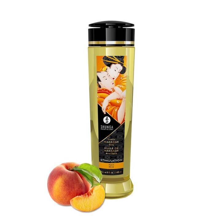 SHUNGA Massageöl (240 ml, Pfirsich, Ölbasis)