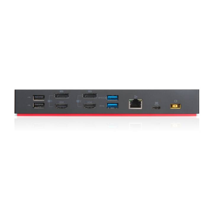 LENOVO Dockingstation ThinkPad Hybrid (2 x HDMI, 2 x DisplayPort, 3 x USB 3.0, 2 x USB 2.0 Typ-A, RJ-45 (LAN))