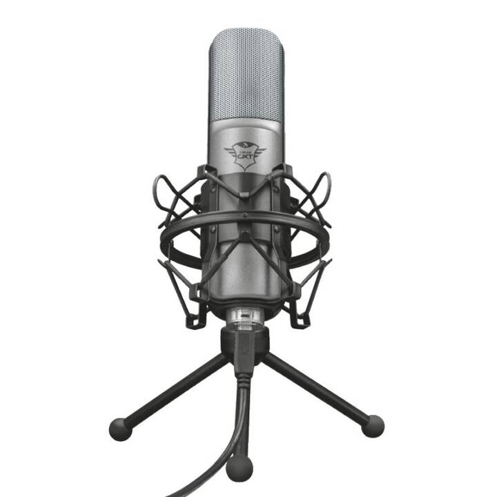 TRUST GXT 242 Lance Microphone directionnel (Argent, Noir)