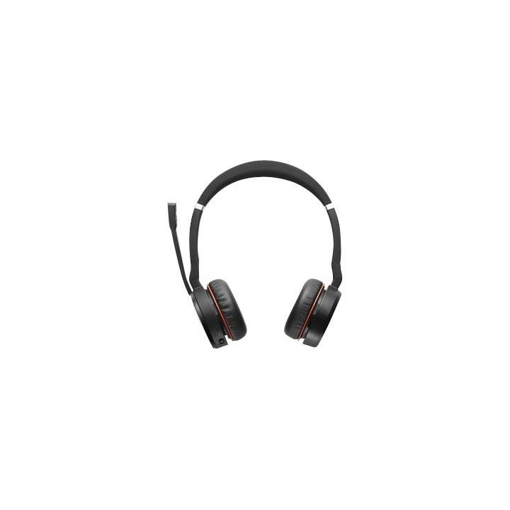 JABRA Office Headset Evolve 75SE (On-Ear, Kabellos, Schwarz)
