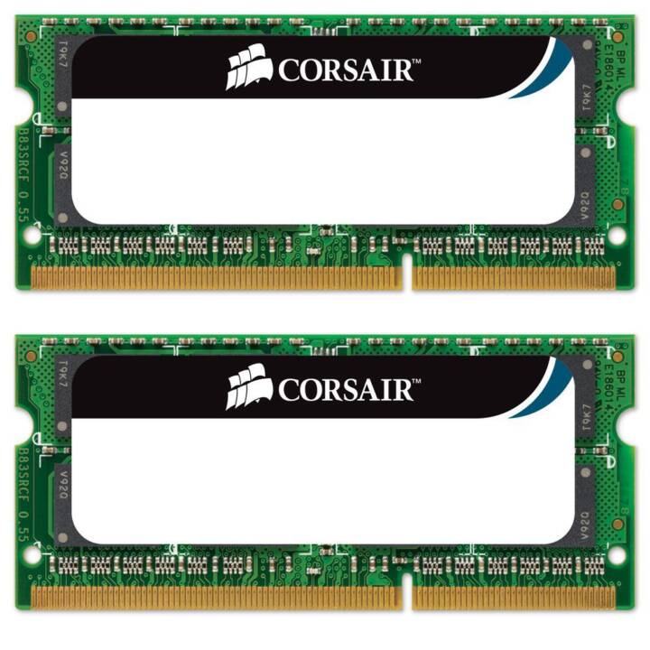 CORSAIR Value Select CMSO16GX3M2A1333C9 (2 x 8 Go, DDR3-SDRAM 1333.0 MHz, SO-DIMM 204-Pin)