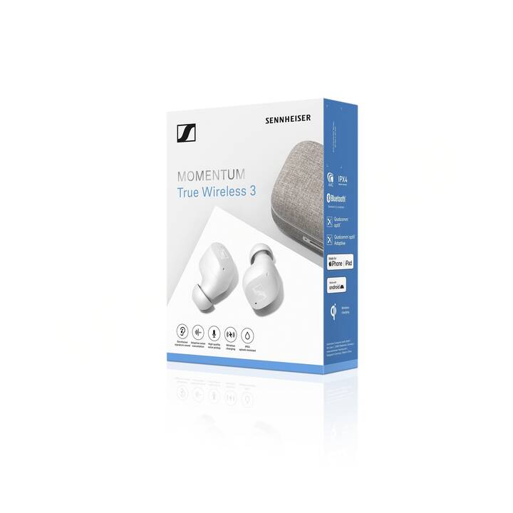 SENNHEISER MOMENTUM True Wireless 3 (In-Ear, ANC, Bluetooth 5.2, Bianco)