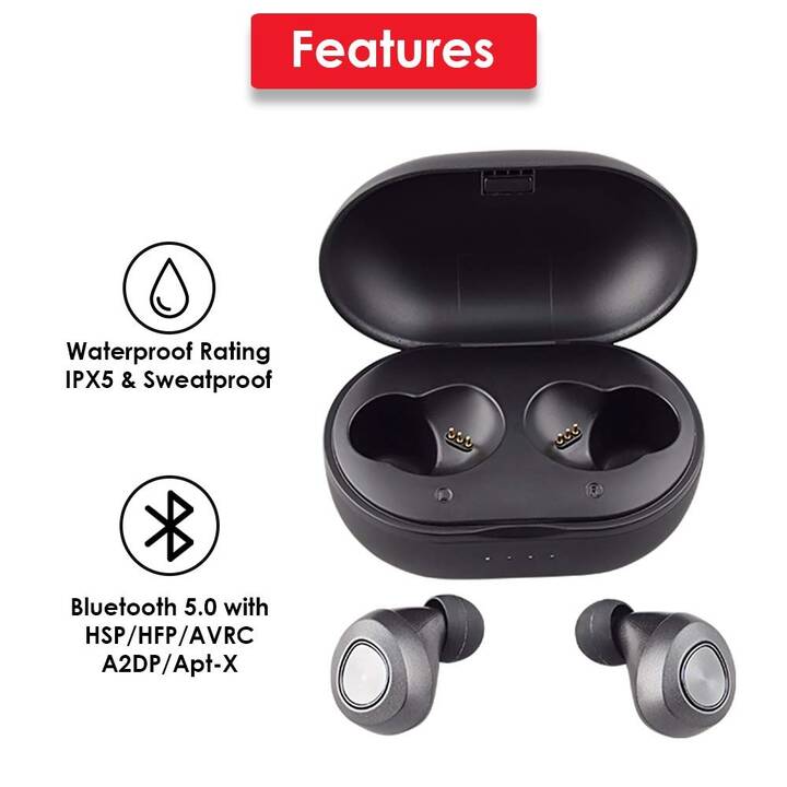 LENOVO HT10 Pro (Earbud, Bluetooth 5.0, Noir)