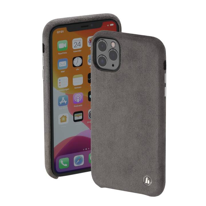 HAMA Backcover Finest Touch (iPhone 12 Pro, iPhone 12, Anthrazit)
