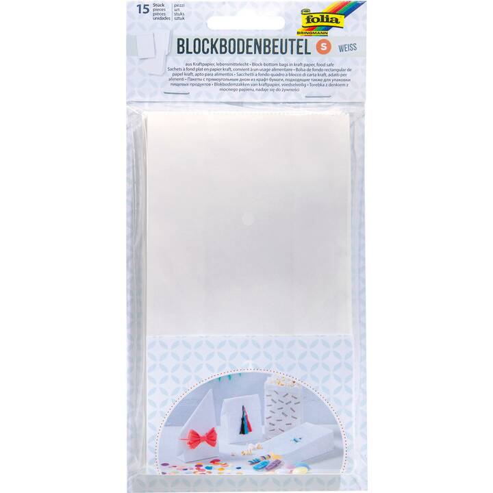 FOLIA Sachet cadeau (15 Stk, Blanc)